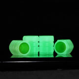 Tapas de válvulas de neumáticos que brillan en la oscuridad: accesorios fluorescentes para ruedas de automóviles, bicicletas y motocicletas 
