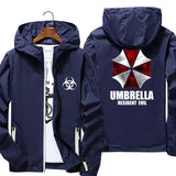 Men's Umbrella Corp Windbreaker – Reflective Pilot Jacket with Hood