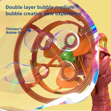 Dinosaur Bubble Blower Gun - Electric Fan-Powered Bubble Toy for Kids