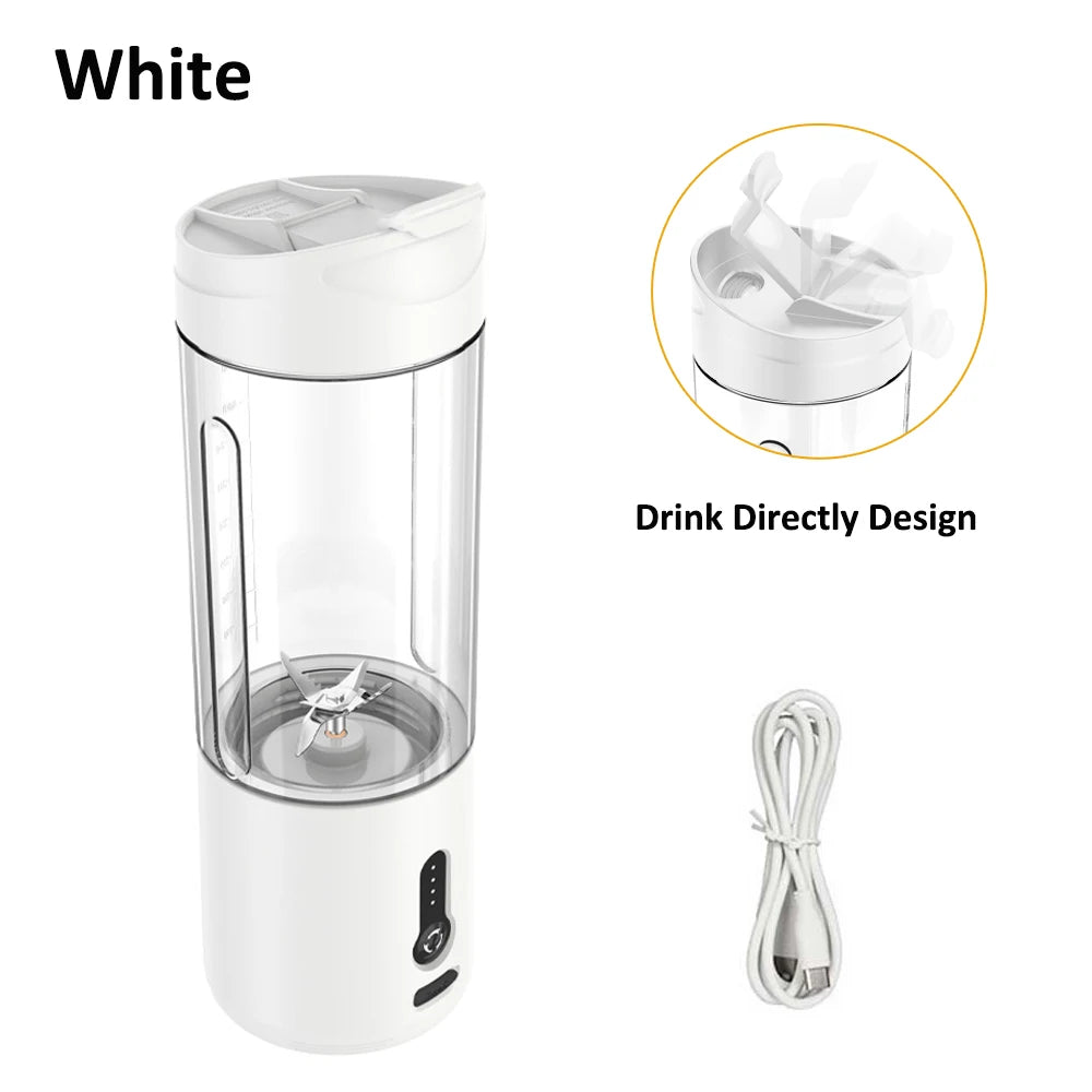Mini licuadora portátil, exprimidor eléctrico de frutas, licuadora de jugo fresco de naranja, licuadora portátil recargable multifunción