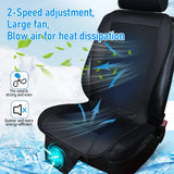 Car Cooling Seat Cushion with Adjustable Fan and Anti-Slip Design