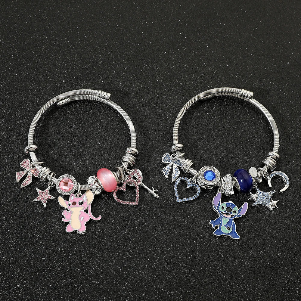 Lilo & Stitch Metal Bracelet – Cute Anime-Inspired Bangle for Fans & Cosplay
