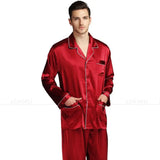 Men’s Silk Pajama Set with Button Fly – Comfortable and Stylish Sleepwear