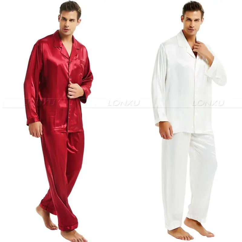 Luxury Men’s Silk Pajamas - Comfortable & Stylish Sleepwear for Ultimate Relaxation