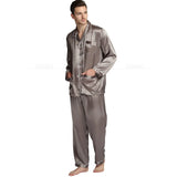 Men’s Silk Pajama Set with Button Fly – Comfortable and Stylish Sleepwear