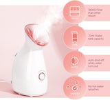 Facial Steamer Nano Ionic: Face Steamer Deep Cleaning Unclogs Pores - Humidifier Hot Mist Home Sauna Spa for Women Men Sinuses Moisturizing