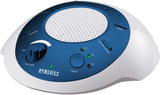Homedics Soundsleep White Noise Sound Machine, Silver, Small Travel Sound Machine with 6 Relaxing Nature Sounds, Portable Sound Therapy for Home, Office, Nursery, Auto-Off Timer, by Homedics