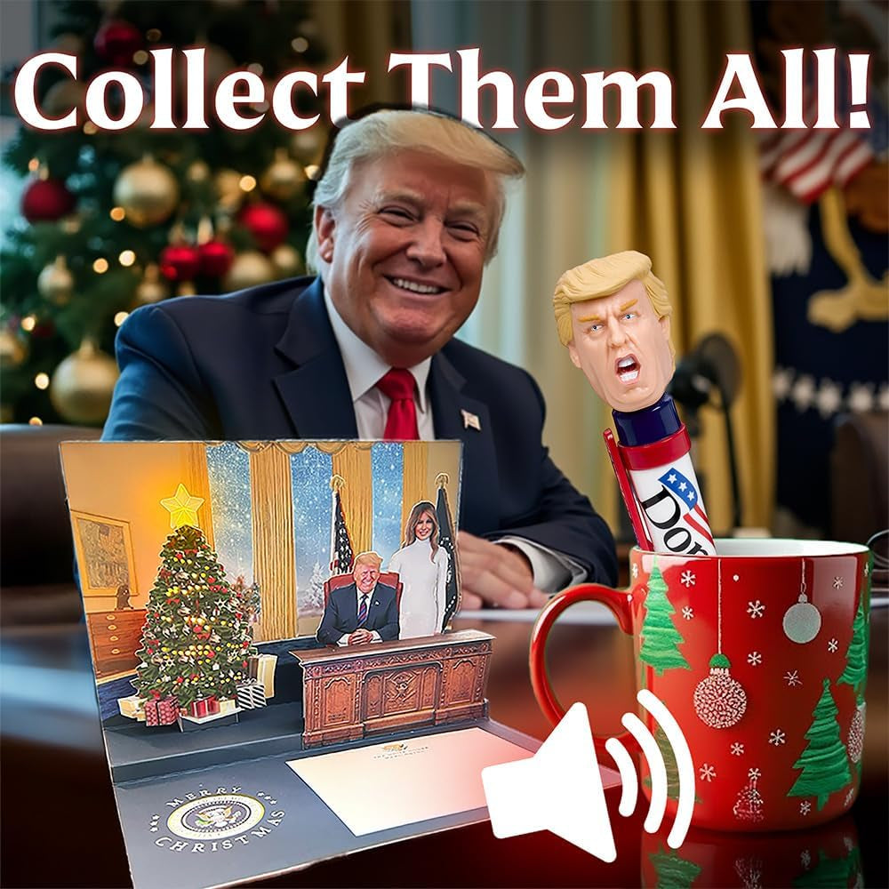 Talking Donald Trump Pen – Collectible Edition - 8 Sayings in His Real Voice - Donald Trump Gifts for Men - Fun Stocking Stuffers - Great Republican Gifts for Fathers - Funny Gifts for Dad