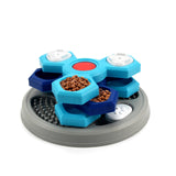 Rompecabezas interactivo para perros de 2 capas: comedero lento y dispensador de alimentos que aumenta el coeficiente intelectual