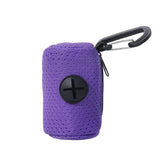 Dispensador de bolsas para excrementos de perro colgante: soporte portátil para bolsas de basura para paseos