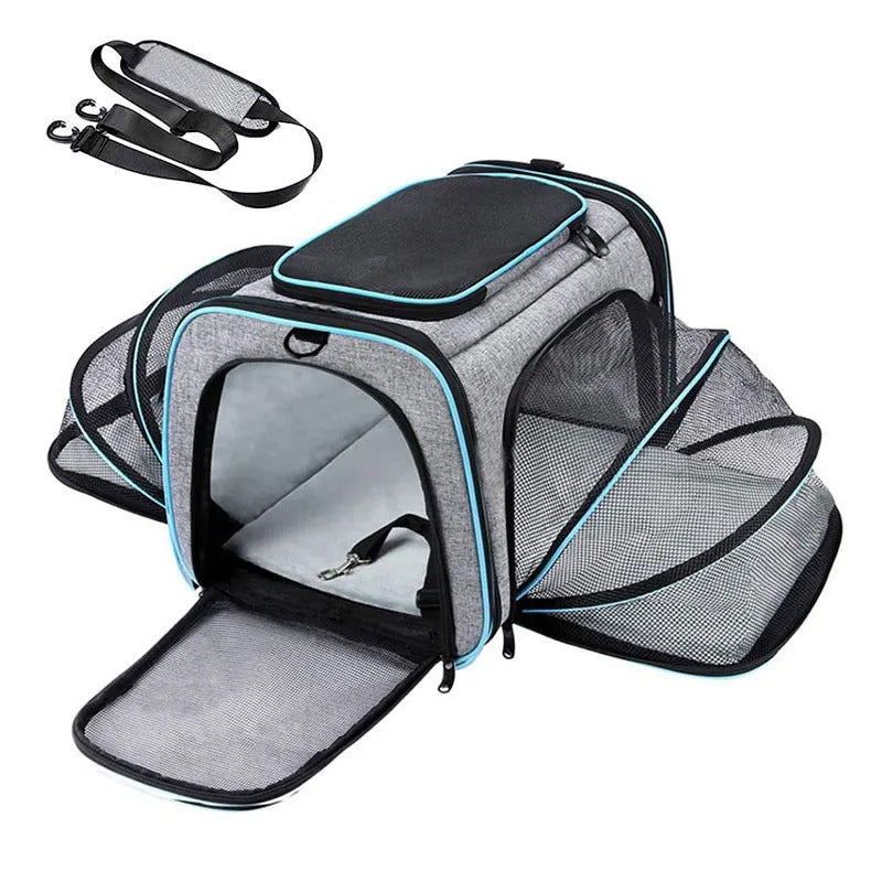 Pet Carrier Backpack – Portable, Breathable & Foldable Shoulder Bag for Cats & Dogs