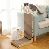 Rascador de madera para gatos: poste duradero para afilar las garras y entrenarlos