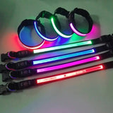 USB Rechargeable LED Dog Collar – Adjustable Flashing Night Light for All Sizes