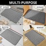 Embossed Velvet Memory Foam Bath Mat – Non-Slip Bathroom Rug