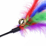 Interactive Cat Teaser Wand Set – Feather & Bell Toys for Fun Playtime (5pcs/10pcs)