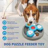 Rompecabezas interactivo para perros de 2 capas: comedero lento y dispensador de alimentos que aumenta el coeficiente intelectual