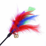 Interactive Cat Teaser Wand Set – Feather & Bell Toys for Fun Playtime (5pcs/10pcs)