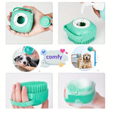 Kit de aseo para mascotas de 8 piezas: peine para quitar el pelo, peine antipulgas, cepillo para champú y cortaúñas