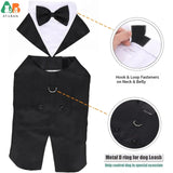 Dog Tuxedo Costume – Elegant Wedding Suit for Large & Medium Dogs