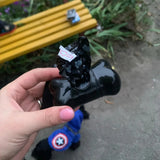 Dispensador de bolsas para excrementos de perro con forma de hueso: soporte portátil para bolsas de basura