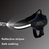 Personalized Reflective Dog Harness – Adjustable Vest with Custom Patch for All Breeds