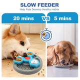 Rompecabezas interactivo para perros de 2 capas: comedero lento y dispensador de alimentos que aumenta el coeficiente intelectual