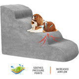 High-Density Foam Pet Stairs – Extra-Wide Non-Slip Steps for Beds & Couches