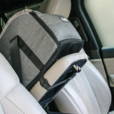 Asiento de seguridad portátil para mascotas en el automóvil: cama de viaje con control central para perros y gatos pequeños