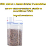 Moisture-Proof Pet Food Storage Container – 2kg Capacity with Measuring Cup