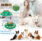 Juguete interactivo tipo rompecabezas para perros y comedero lento: tablero para rascar uñas 3 en 1 para estimulación cerebral
