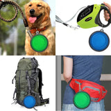 Collapsible Silicone Pet Bowl – Portable Travel Food & Water Dish with Carabiner