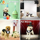 Dog Tuxedo Costume – Elegant Wedding Suit for Large & Medium Dogs