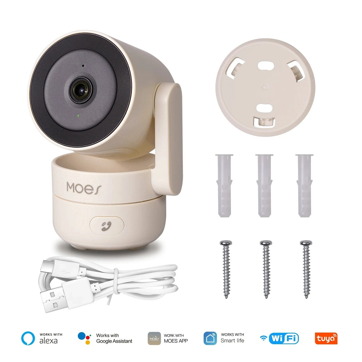 Tuya WiFi Indoor Security Camera – 4MP HD, Pan/Tilt, Night Vision & Motion Detection