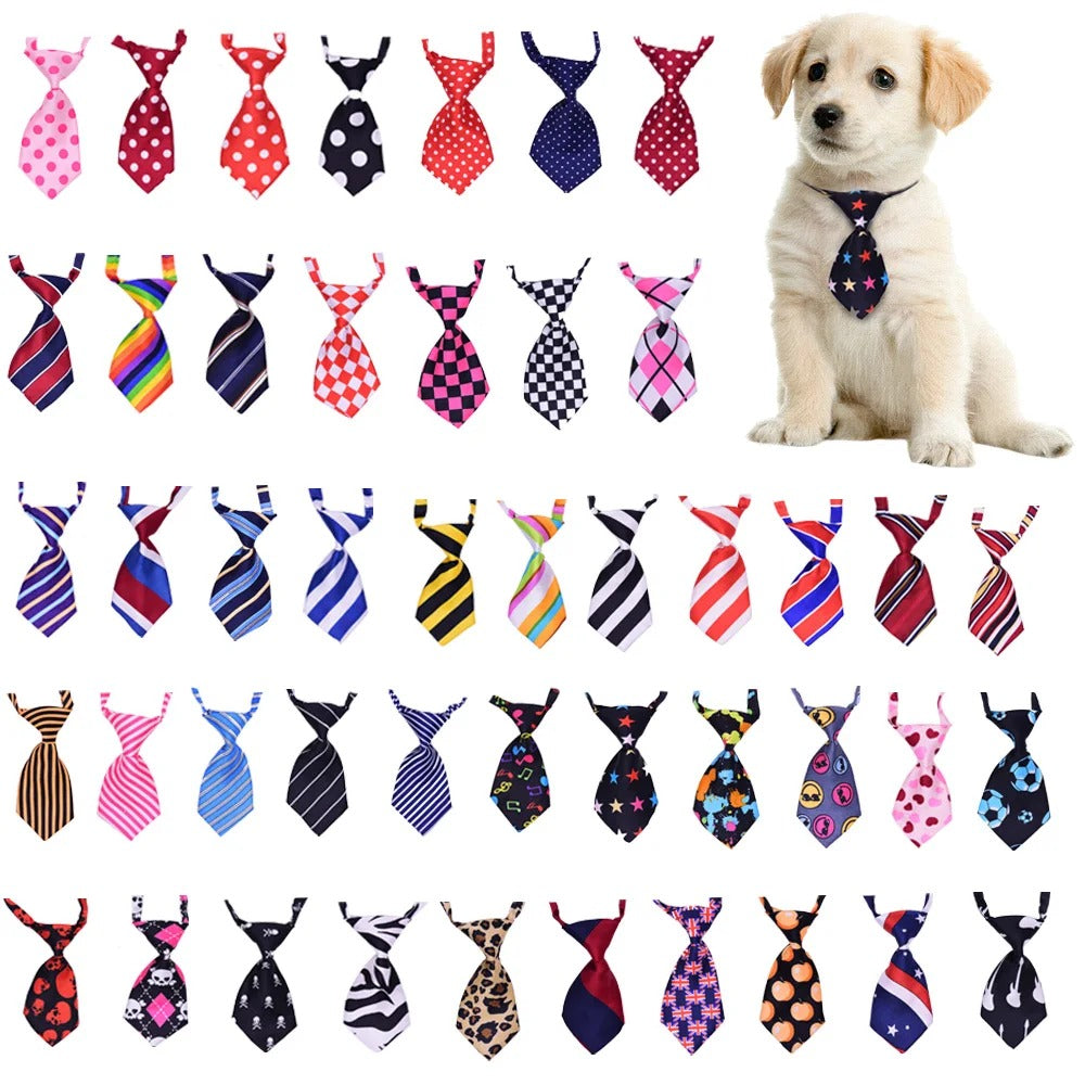 10 pajaritas para mascotas: corbatas de colores sólidos para perros y gatos pequeños