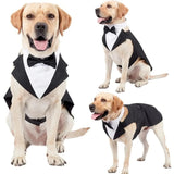 Dog Tuxedo Costume – Elegant Wedding Suit for Large & Medium Dogs