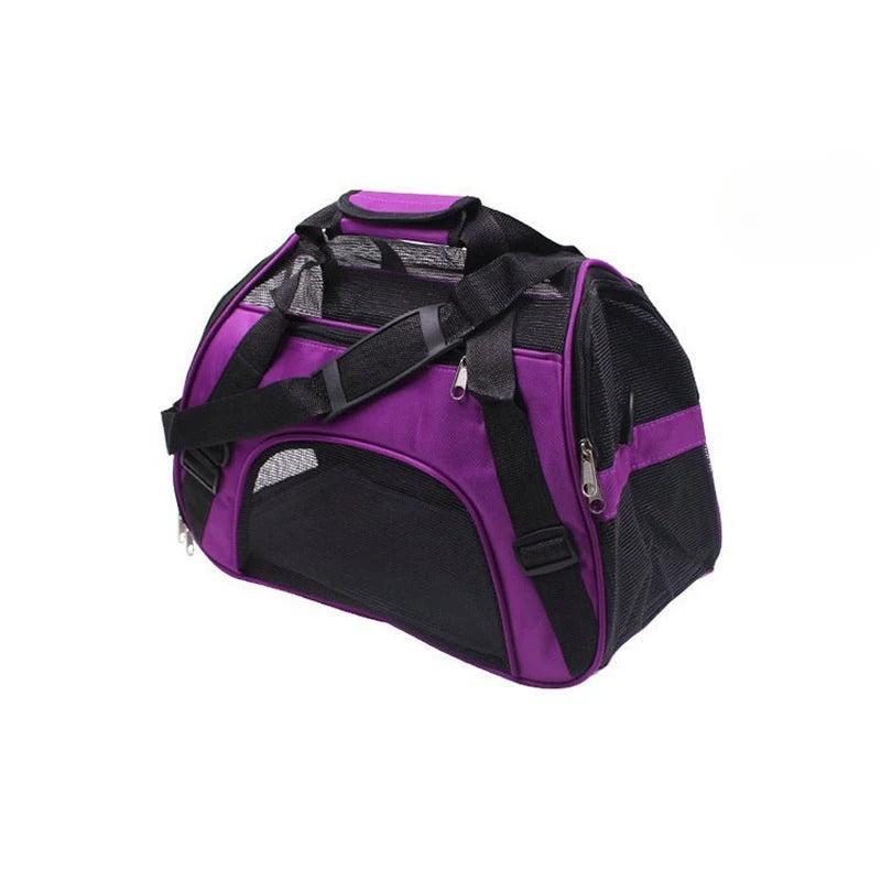 Portable Dog Cat Carrier Bag - Breathable Mesh Pet Travel Bag for Small Dogs and Cats