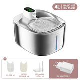 4L Wireless Cat Water Fountain – Automatic Pet Drinking Dispenser with Sensor