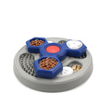 Rompecabezas interactivo para perros de 2 capas: comedero lento y dispensador de alimentos que aumenta el coeficiente intelectual