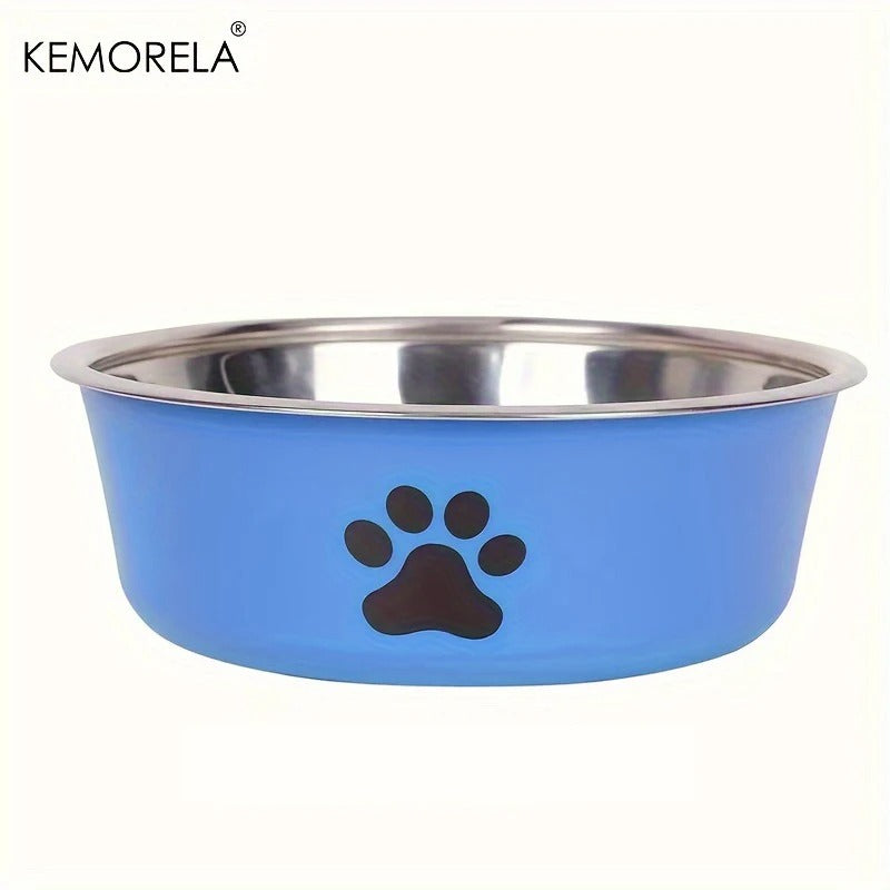 Non-Slip Stainless Steel Pet Bowl for Cats & Dogs – Large, Medium & Small Sizes