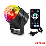 Luz estroboscópica de 7 colores activada por sonido: bola de discoteca con control remoto para fiestas y eventos